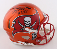 Warren Sapp Signed Buccaneers Full-Size Authentic Flash Alternate Speed Helmet Inscribed "'99 DPOY" (Beckett) at PristineAuction.com