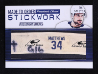 Auston Matthews 2024 President's Choice Made To Order Stickwork Tape Relic 1/1 at PristineAuction.com