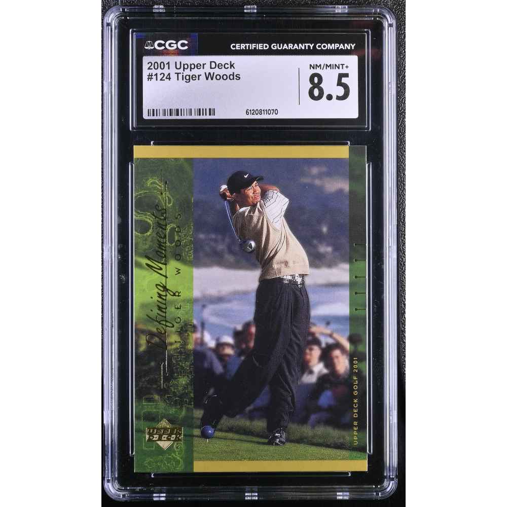 Tiger Woods 2001 Upper Deck #124 (CGC 8.5) at PristineAuction.com