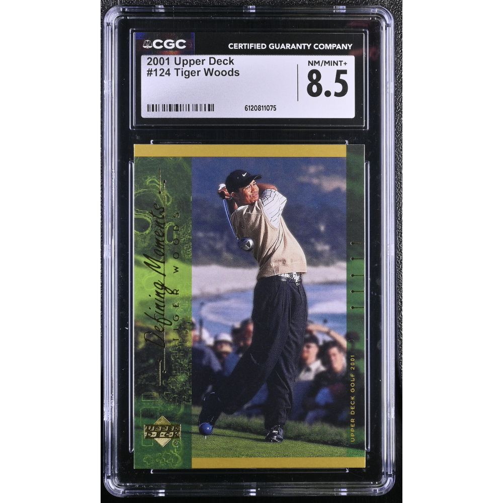 Tiger Woods 2001 Upper Deck #124 (CGC 8.5) at PristineAuction.com