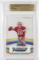 Joe Montana 2024 Leaf Joe Montana Legacy White Light Pre-Production Proof Clear #NNO #1/1 (Leaf) at PristineAuction.com