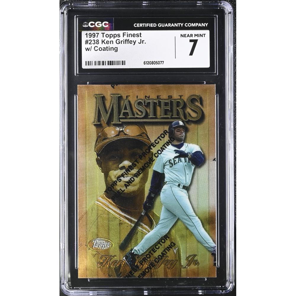 Ken Griffey Jr. 1997 Finest #238 W/Coating (CGC 7) at PristineAuction.com
