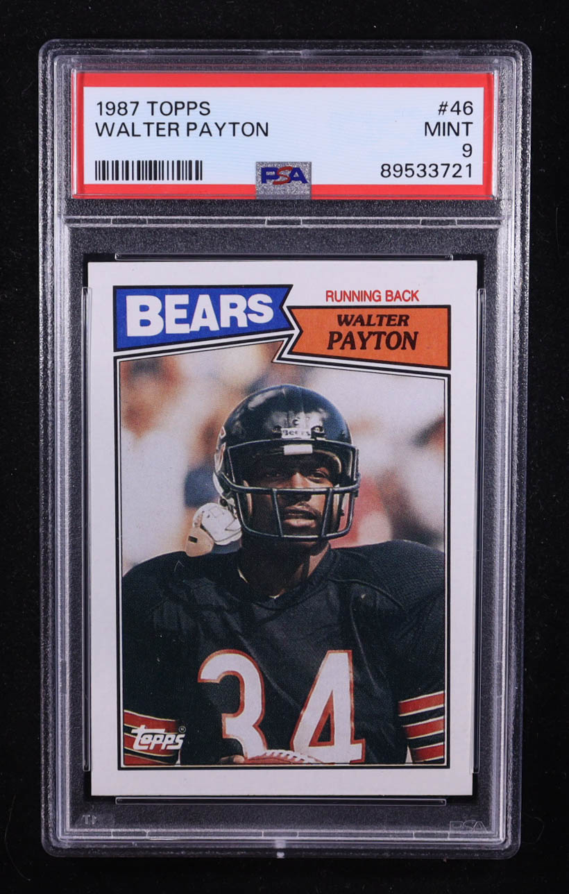 Walter Payton 1987 Topps #46 (PSA 9) at PristineAuction.com Walter Payton 1987 Topps #46 (PSA 9) at PristineAuction.com