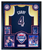 Stephen Curry Signed Team USA Custom Framed Nike Authentic Jersey (Beckett) at PristineAuction.com
