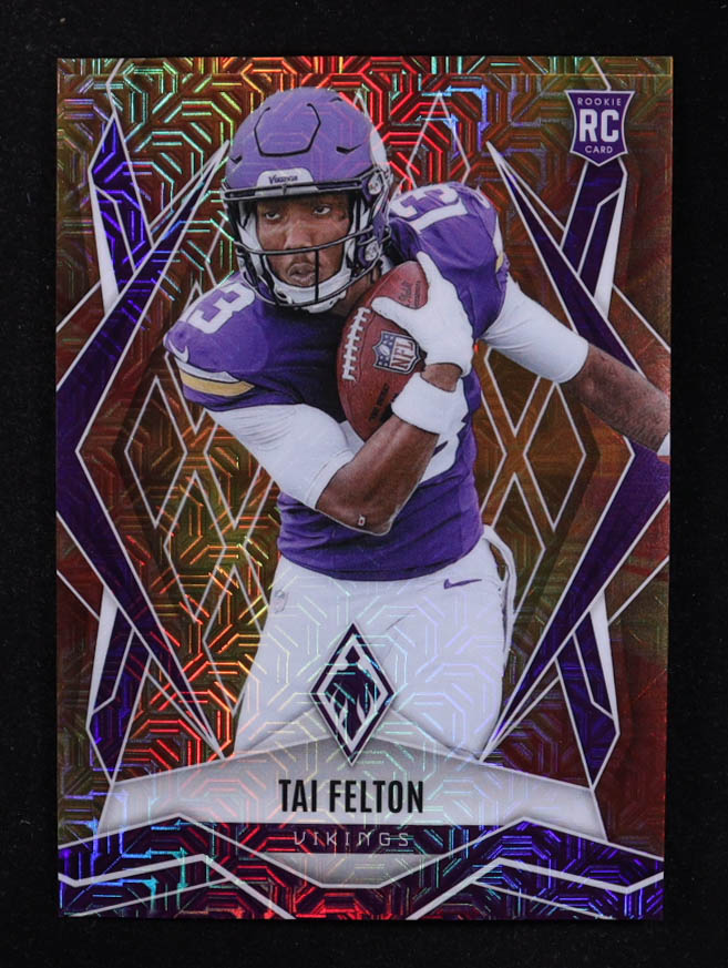 Tai Felton 2025 Panini Phoenix FireBurst #171 RC #69/350 at PristineAuction.com Tai Felton 2025 Panini Phoenix FireBurst #171 RC #69/350 at PristineAuction.com