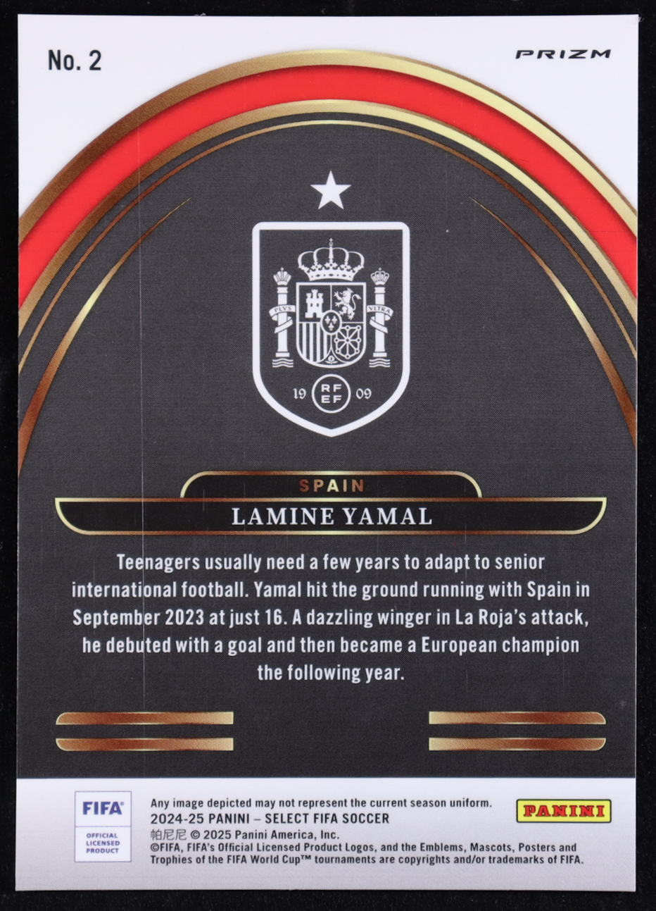 Lamine Yamal 2024-25 Select FIFA Select Future FIFA #2 at PristineAuction.com Lamine Yamal 2024-25 Select FIFA Select Future FIFA #2 at PristineAuction.com