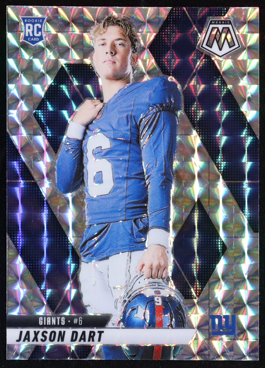 Jaxson Dart 2025 Panini Mosaic Mosaic #288 VAR RC at PristineAuction.com Jaxson Dart 2025 Panini Mosaic Mosaic #288 VAR RC at PristineAuction.com