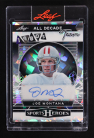 Joe Montana 2025 Leaf Metal Sports Heroes All Decade Team 1980's Autographs Cracked Ice #D80-JM1 #13/35 at PristineAuction.com