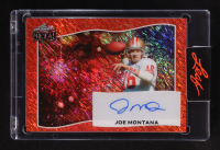 Joe Montana 2025 Leaf Metal Firework Red Shimmer Autographs #BA-JM2 #1/2 at PristineAuction.com