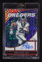 Breece Hall 2023 Panini One The Oneders Red Prizm Autographs #370 #03/75 at PristineAuction.com