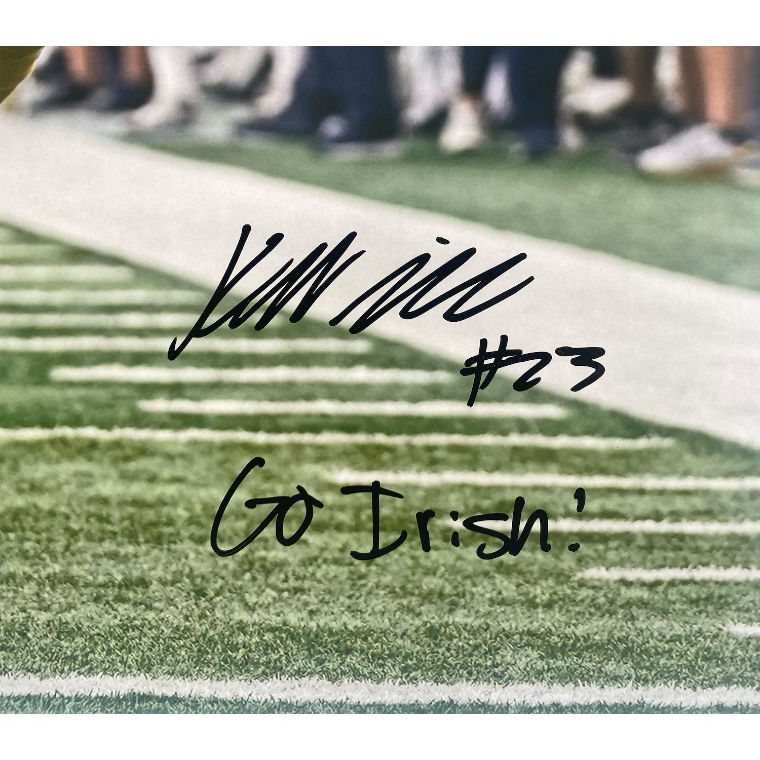 Kyren Williams Signed LE Notre Dame Fighting Irish 16x20 Photo Inscribed "Go Irish!" (Beckett) at PristineAuction.com Kyren Williams Signed LE Notre Dame Fighting Irish 16x20 Photo Inscribed "Go Irish!" (Beckett) at PristineAuction.com