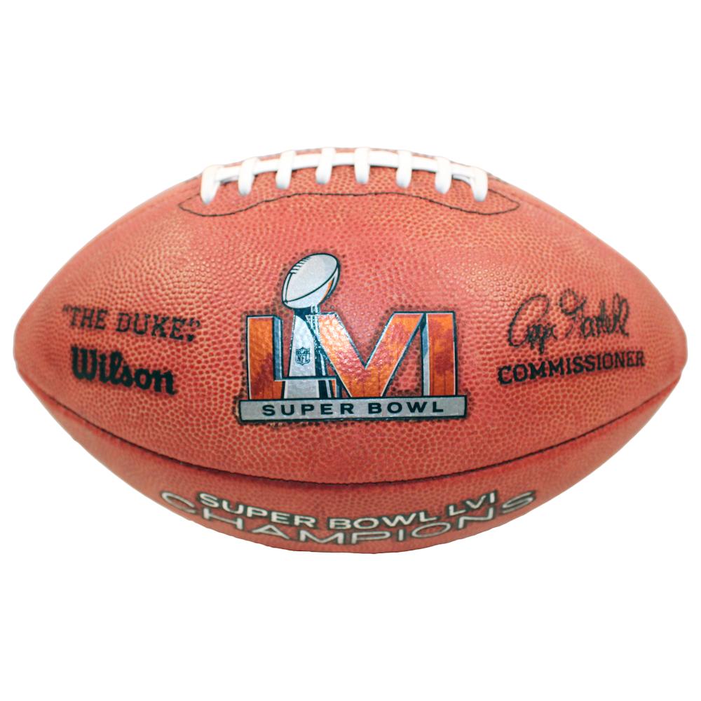Matthew Stafford Signed LE "The Duke" Super Bowl LVI Logo NFL Official Game Ball Inscribed "SB LVI Champs" (Fanatics) at PristineAuction.com Matthew Stafford Signed LE "The Duke" Super Bowl LVI Logo NFL Official Game Ball Inscribed "SB LVI Champs" (Fanatics) at PristineAuction.com