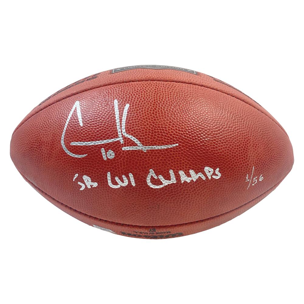 Cooper Kupp Signed "The Duke" LE Super Bowl LVI Logo Football Inscribed "SB LVI Champs" (Fanatics) at PristineAuction.com Cooper Kupp Signed "The Duke" LE Super Bowl LVI Logo Football Inscribed "SB LVI Champs" (Fanatics) at PristineAuction.com