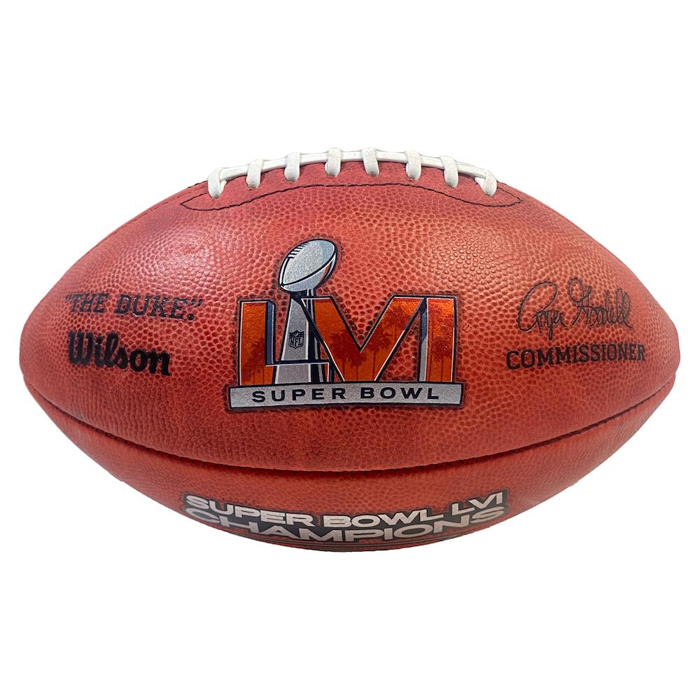 Cooper Kupp Signed "The Duke" LE Super Bowl LVI Logo Football Inscribed "SB LVI Champs" (Fanatics) at PristineAuction.com Cooper Kupp Signed "The Duke" LE Super Bowl LVI Logo Football Inscribed "SB LVI Champs" (Fanatics) at PristineAuction.com