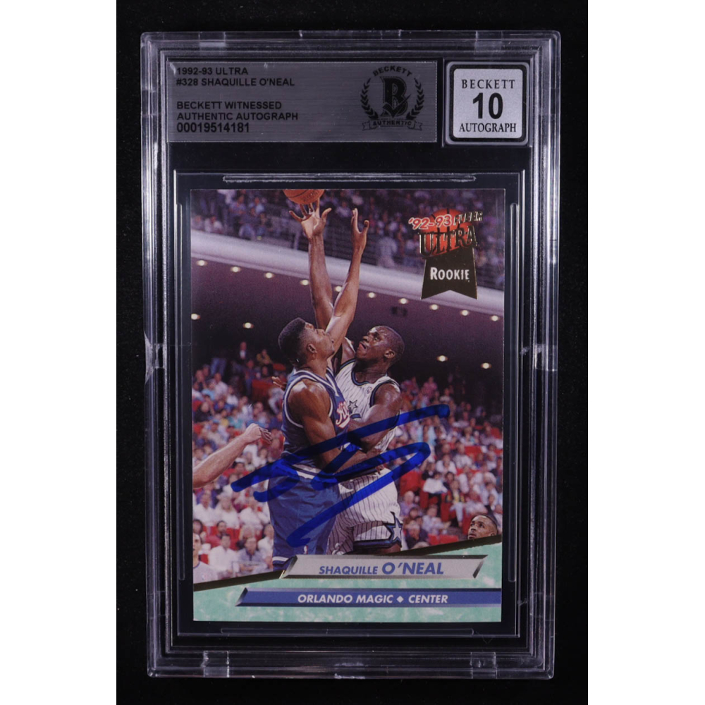 Shaquille O'Neal Signed 1992-93 Fleer Ultra #328 RC (BGS | Autograph Graded BGS 10) at PristineAuction.com