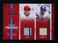 Troy Glaus / Rickey Henderson 2005 Absolute Memorabilia Team Tandems Swatch Single #TT38 #019/150 at PristineAuction.com