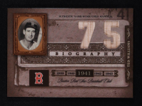 Ted Williams 2005 Biography Ted Williams HR Materials #75 Bat at PristineAuction.com