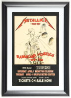 1988 Metallica "Damaged Justice" World Tour Custom Framed Concert Poster at PristineAuction.com