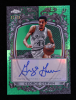 George Gervin 2025-26 Topps Chrome Signature Style Green Refractors #SSGG #2/99 at PristineAuction.com