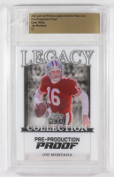 Joe Montana 2024 Leaf Joe Montana Legacy Base Auto Pre-Production Proof Clear White #NNO #1/1 (Leaf) at PristineAuction.com