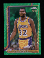 Magic Johnson 2025-26 Topps Chrome Green Wave Refractors #244 #73/99 at PristineAuction.com