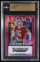 Joe Montana 2024 Leaf Joe Montana Legacy Base Auto Pre-Production Proof Prismatic Pink #NNO #1/1 (Leaf) at PristineAuction.com