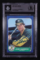 Jose Canseco Signed 1986 Fleer Update #U20 RC (BGS) at PristineAuction.com