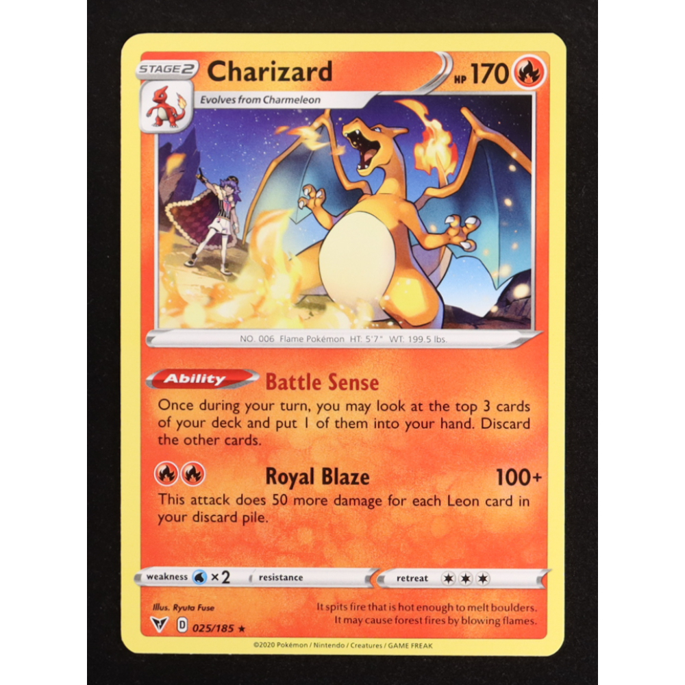 Charizard 2020 Pokemon TCG Sword & Shield Vivid Voltage #025 at PristineAuction.com