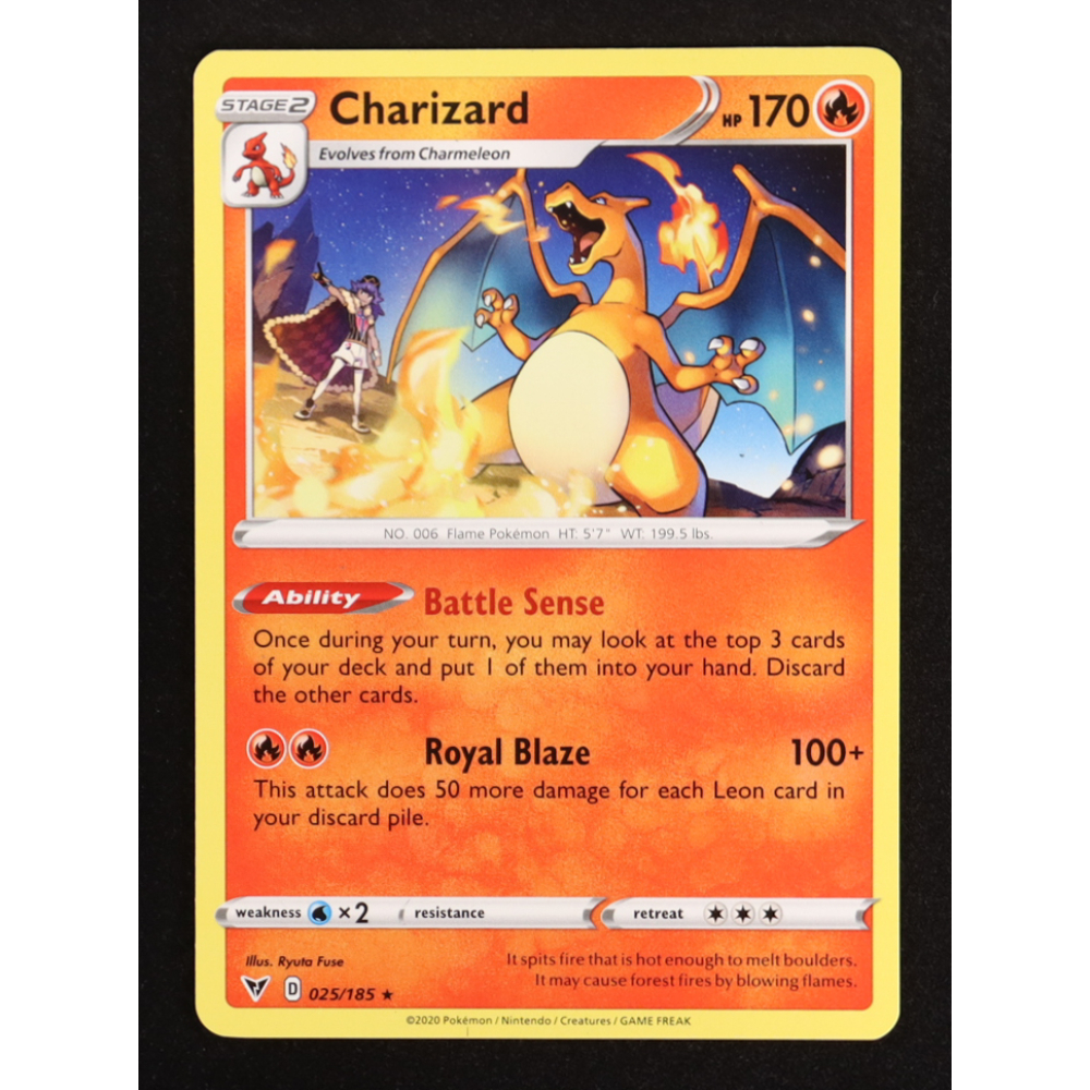 Charizard 2020 Pokemon TCG Sword & Shield Vivid Voltage #025 at PristineAuction.com