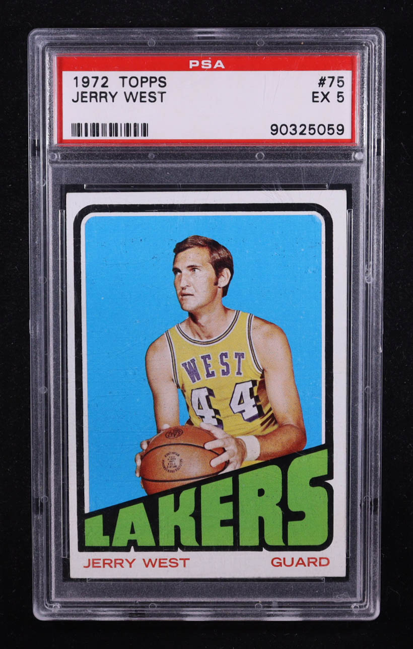 Jerry West 1972-73 Topps #75 (PSA 5) at PristineAuction.com Jerry West 1972-73 Topps #75 (PSA 5) at PristineAuction.com