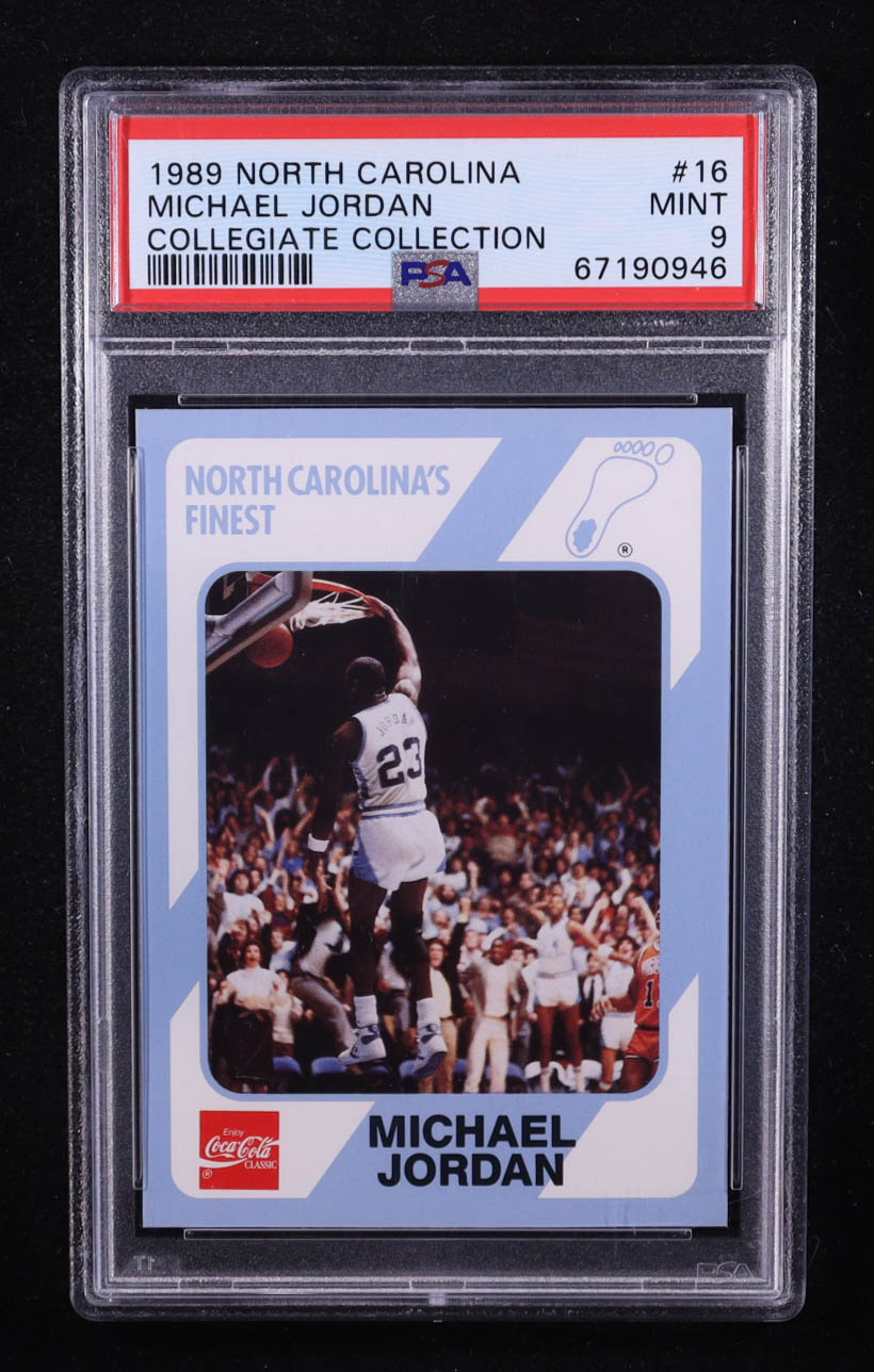 Michael Jordan 1989-90 North Carolina Collegiate Collection #16 (PSA 9) at PristineAuction.com Michael Jordan 1989-90 North Carolina Collegiate Collection #16 (PSA 9) at PristineAuction.com