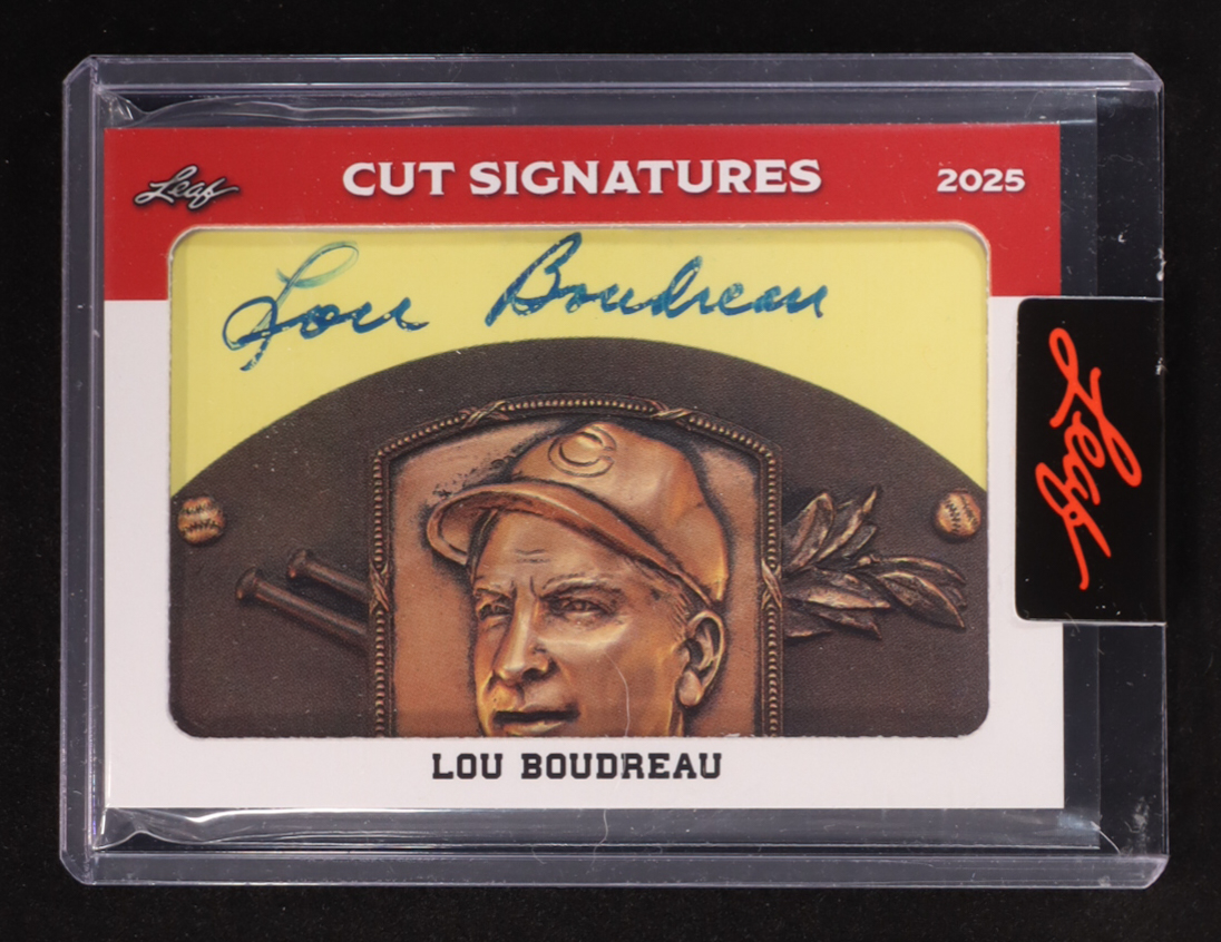 Lou Boudreau 2025 Leaf Pristine Auction Collection Cut Signatures #CS-LB1 at PristineAuction.com Lou Boudreau 2025 Leaf Pristine Auction Collection Cut Signatures #CS-LB1 at PristineAuction.com