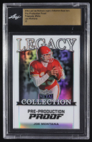 Joe Montana 2024 Leaf Joe Montana Legacy Base Auto Pre-Production Proof Prismatic White #NNO #1/1 (Leaf) at PristineAuction.com