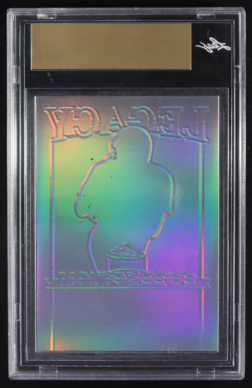 Joe Montana 2024 Leaf Joe Montana Legacy Base Auto Pre-Production Proof Prismatic Blue #NNO #1/1 (Leaf) at PristineAuction.com Joe Montana 2024 Leaf Joe Montana Legacy Base Auto Pre-Production Proof Prismatic Blue #NNO #1/1 (Leaf) at PristineAuction.com