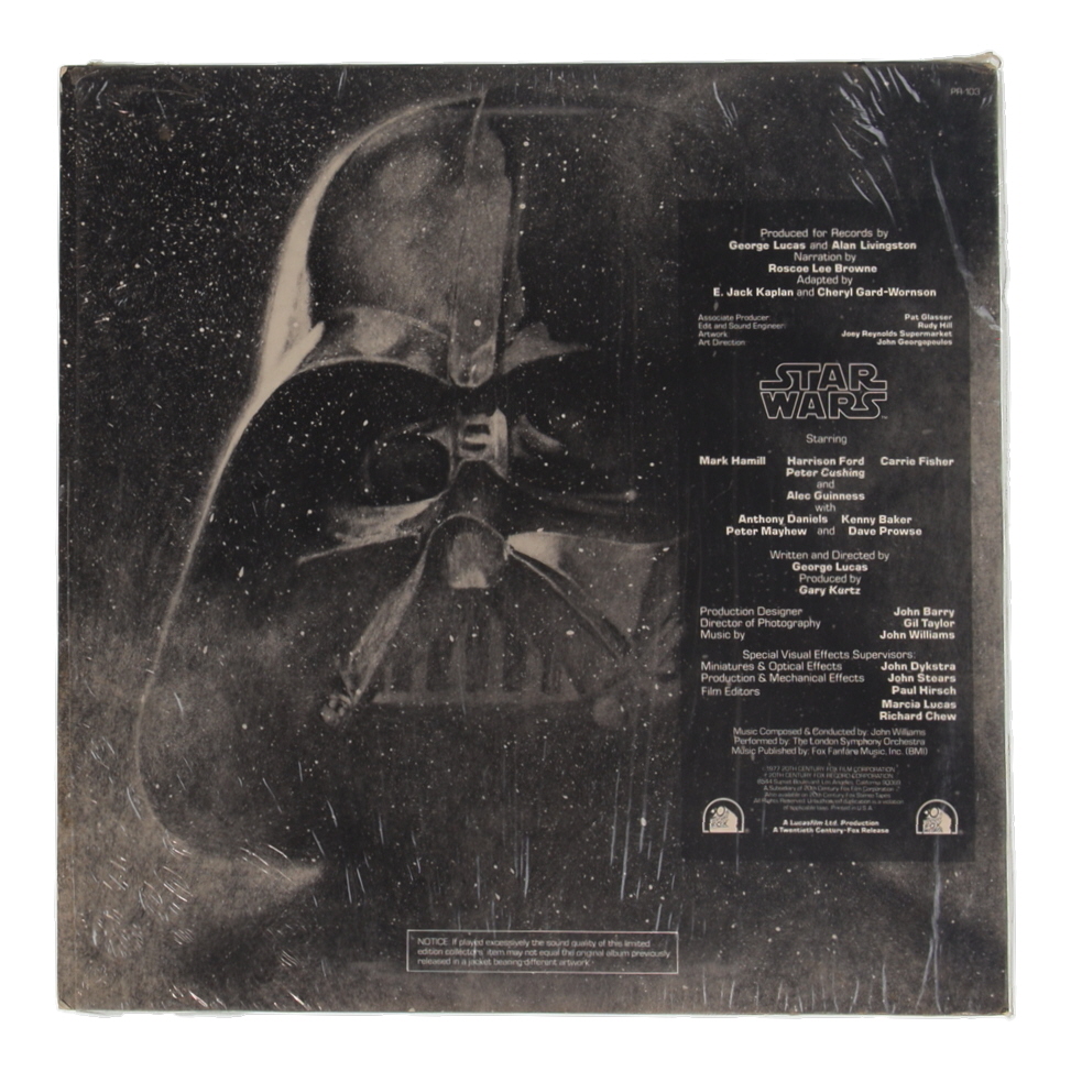 1977 "The Story of STAR WARS" Special Edition Photo Vinyl Record at PristineAuction.com 1977 "The Story of STAR WARS" Special Edition Photo Vinyl Record at PristineAuction.com