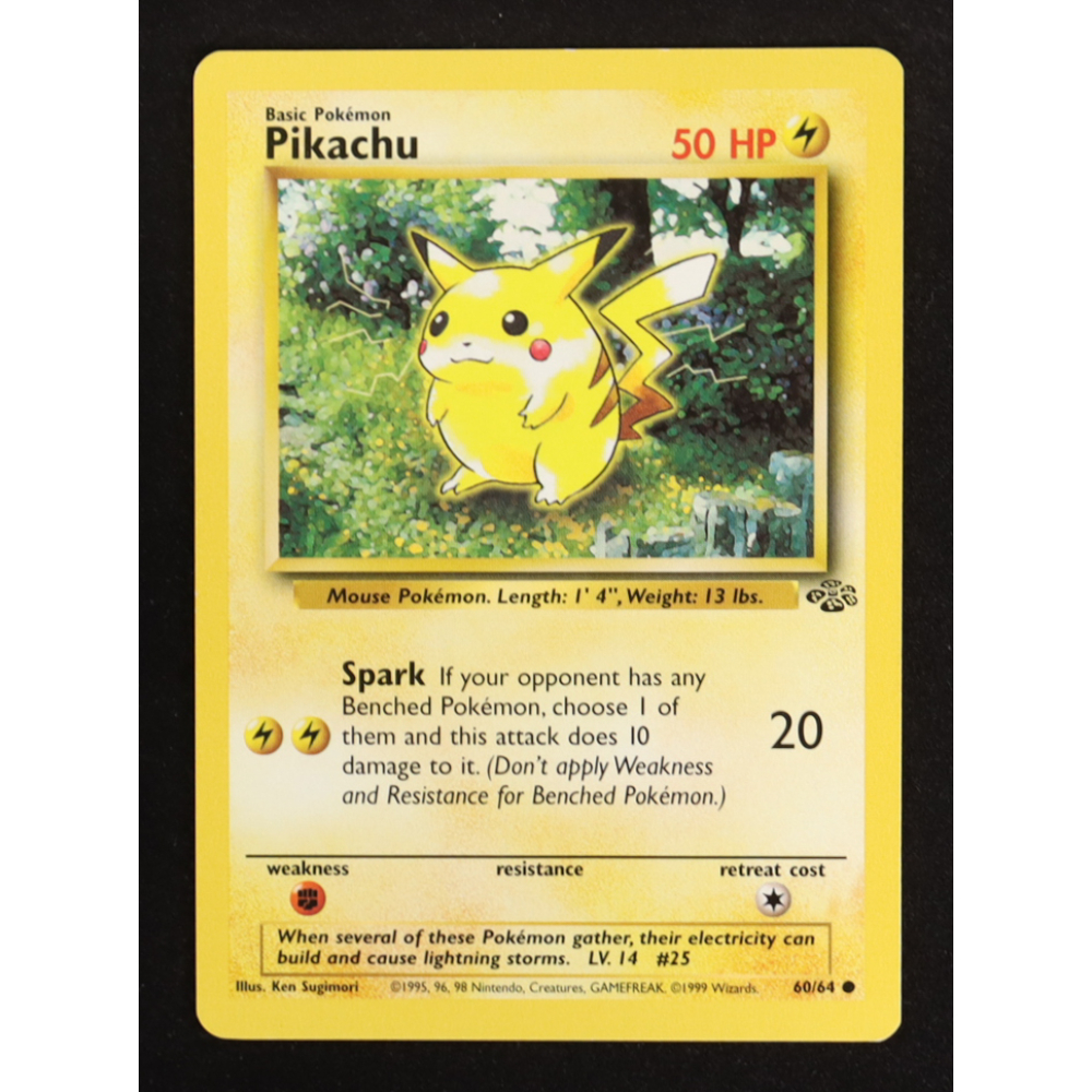 Pikachu 1999 Pokemon Jungle Unlimited #60 at PristineAuction.com