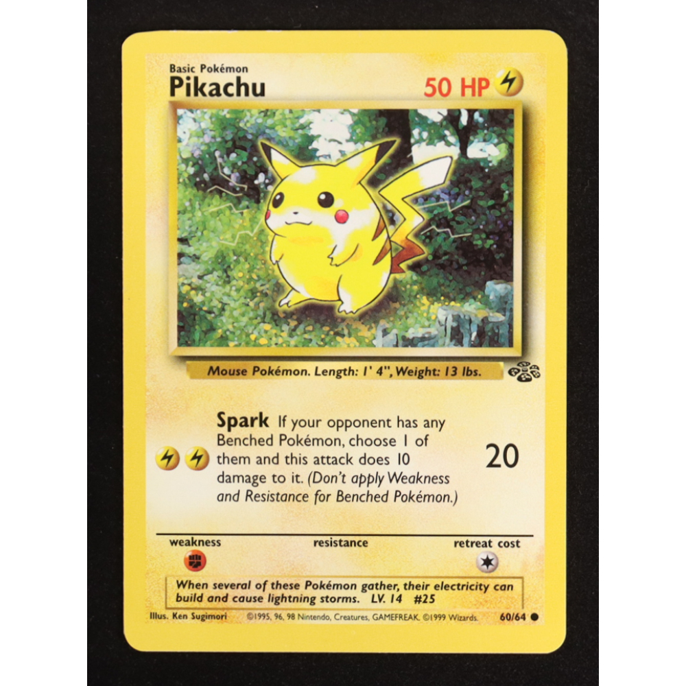 Pikachu 1999 Pokemon Jungle Unlimited #60 at PristineAuction.com