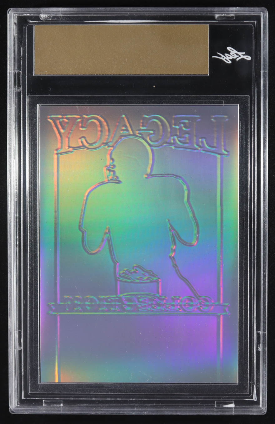 Joe Montana 2024 Leaf Joe Montana Legacy Base Auto Pre-Production Proof Prismatic Blue #NNO #1/1 (Leaf) at PristineAuction.com Joe Montana 2024 Leaf Joe Montana Legacy Base Auto Pre-Production Proof Prismatic Blue #NNO #1/1 (Leaf) at PristineAuction.com
