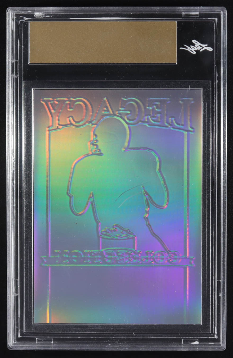 Joe Montana 2024 Leaf Joe Montana Legacy Base Auto Pre-Production Proof Prismatic Gold #NNO #1/1 (Leaf) at PristineAuction.com Joe Montana 2024 Leaf Joe Montana Legacy Base Auto Pre-Production Proof Prismatic Gold #NNO #1/1 (Leaf) at PristineAuction.com