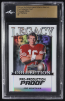 Joe Montana 2024 Leaf Joe Montana Legacy Base Auto Pre-Production Proof Prismatic White #NNO #1/1 (Leaf) at PristineAuction.com