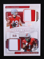 Will Howard / Quinshon Judkins 2025 Panini National Treasures Collegiate Team Dual Materials Silver #3 RC #36/49 at PristineAuction.com