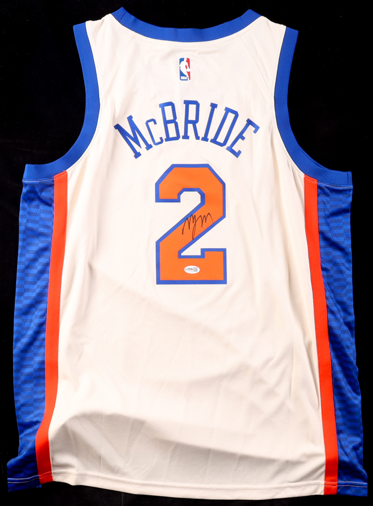Miles "Deuce" McBride Signed Knicks Nike Authentic Jersey (JSA) at PristineAuction.com Miles "Deuce" McBride Signed Knicks Nike Authentic Jersey (JSA) at PristineAuction.com