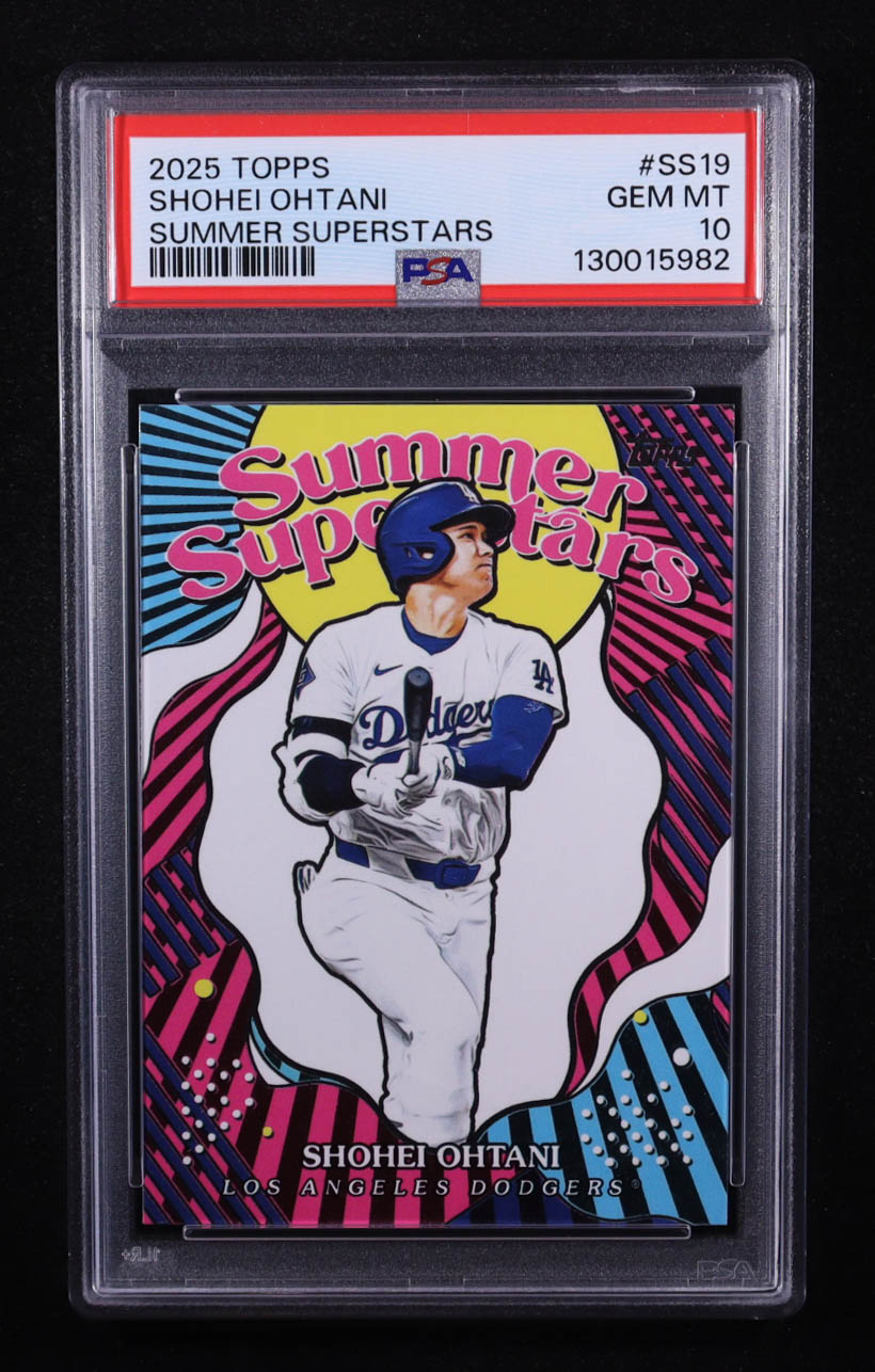 Shohei Ohtani 2025 Topps Summer Superstars #SS19 (PSA 10) at PristineAuction.com Shohei Ohtani 2025 Topps Summer Superstars #SS19 (PSA 10) at PristineAuction.com