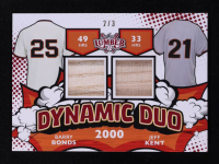 Barry Bonds / Jeff Kent 2024 Leaf Lumber Dynamic Duos Game-Used Bats #DD2 #2/3 at PristineAuction.com