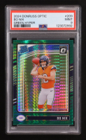 Bo Nix 2024 Donruss Optic Green Hyper #209 RR RC (PSA 9) at PristineAuction.com