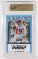 Joe Montana 2024 Leaf Joe Montana Legacy Base Auto Pre-Production Proof Clear Platinum #NNO #1/1 (Leaf) at PristineAuction.com