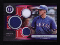 Corey Seager 2024 Topps Tribute Triple Relics Purple #TTRCS #08/50 at PristineAuction.com