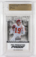 Joe Montana 2024 Leaf Joe Montana Legacy Base Auto Pre-Production Proof Clear #NNO #1/1 (Leaf) at PristineAuction.com