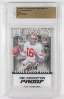 Joe Montana 2024 Leaf Joe Montana Legacy Base Auto Pre-Production Proof Clear #NNO #1/1 (Leaf) at PristineAuction.com