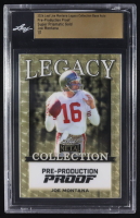 Joe Montana 2024 Leaf Joe Montana Legacy Base Auto Pre-Production Proof Super Prismatic Gold #NNO #1/1 (Leaf) at PristineAuction.com